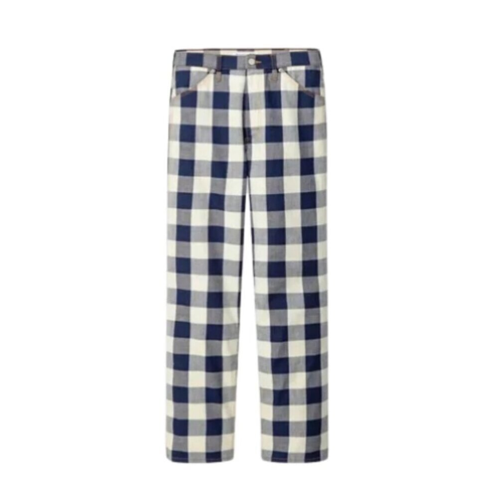 Uniqlo x JW Anderson Womens 2 Denim Check Slim Fit Pant